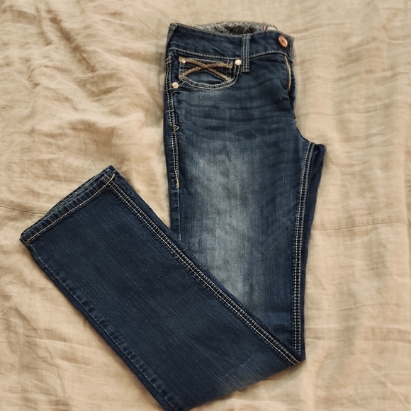 Ariat Women's Dark Blue Boot Cut Jeans - Picture 2 of 9